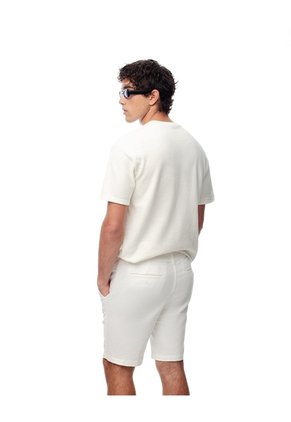 Bermuda Regular Drill Algodón Blanca Hombre Blanco
