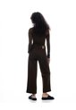 Jean Culotte Tiro Medio Chocolate Mujer Chocolate de Gef