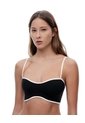 Top Soporte Medio Seamless Negro Mujer Negro de Gef