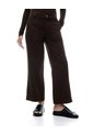 Jean Culotte Tiro Medio Chocolate Mujer Chocolate de Gef
