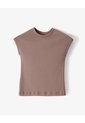 Camiseta Slim Manga Corta Café Mujer Cafe de Gef