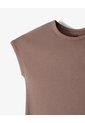Camiseta Slim Manga Corta Café Mujer Cafe de Gef