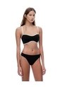 Top Soporte Medio Seamless Negro Mujer Negro de Gef