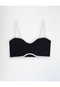 Top Soporte Medio Seamless Negro Mujer Negro de Gef