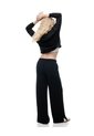 Pantalón Tiro Alto Negro Mujer Negro de Gef
