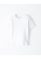 Camiseta Slim Algodón X2unds Blanca Niño Blanco de Gef
