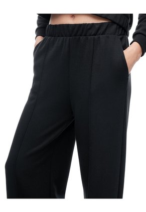 Pantalón Tiro Alto Negro Mujer Negro
