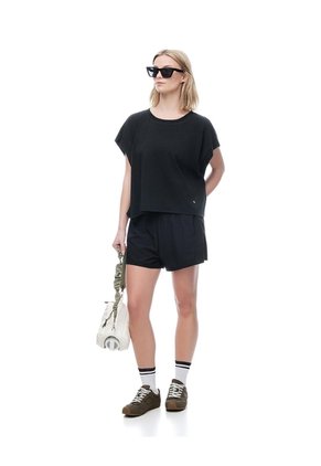 Short Deportivo Panty Interno Negro Mujer Negro