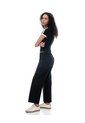 Jean Culotte Tiro Medio Negro Mujer Negro de Gef