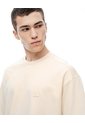 Camiseta Oversized Manga Corta Crema Hombre Beige de Gef