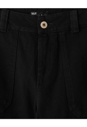 Jean Culotte Tiro Medio Negro Mujer Negro