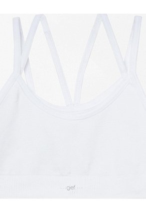 Top Niña Doble Seamless Blanco Blanco
