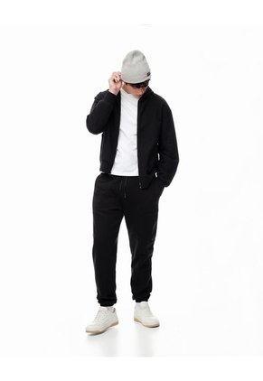 Buzo Regular Algodón Negro Hombre Negro