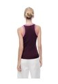 Camiseta Esqueleto Slim Rib Algodón Vinotinto Mujer Violeta de Gef