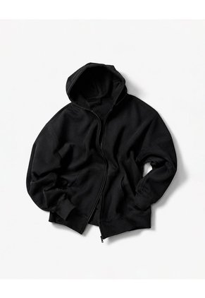 Buzo Regular Algodón Negro Hombre Negro