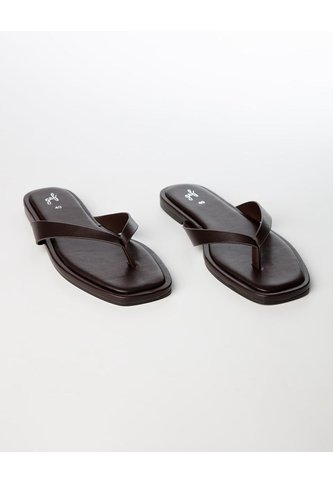Sandalias Planas Café Mujer Cafe Gef