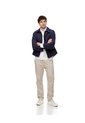 Pantalón Chino Slim Algodón Habano Hombre Marron de Gef