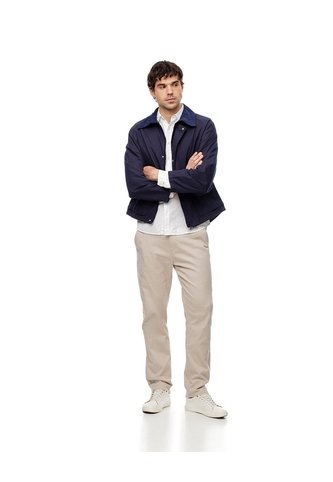 Pantalón Chino Slim Algodón Habano Hombre Marron Gef
