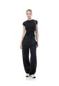 Camiseta Slim Manga Corta Negra Mujer Negro de Gef