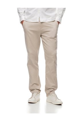 Pantalón Chino Slim Algodón Habano Hombre Marron