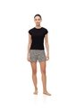 Camiseta Slim Manga Corta Negra Mujer Negro de Gef