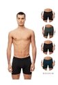 Bóxer Deportivo Medio Antibacterial X4unds Surtido Hombre Multicolor de Gef
