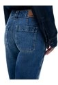 Jean Culotte Tiro Medio índigo Oscuro Mujer Azul Oscuro de Gef