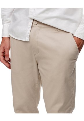 Pantalón Chino Slim Algodón Habano Hombre Marron
