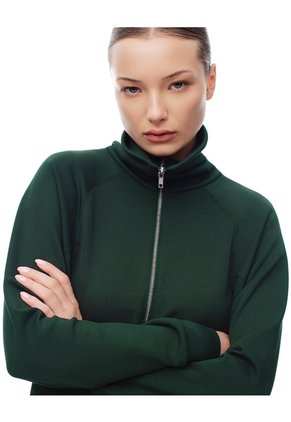 Buzo Relax Tacto Suave Verde Mujer Verde
