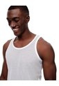Camisilla Slim Malla Blanca Hombre Blanco de Gef