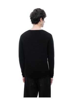 Buzo Regular Tejido De Punto Algodón Negro Hombre Negro