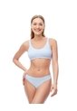 Top Soporte Medio Seamless Azul Mujer Azul de Gef