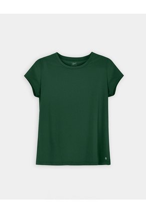 Camiseta Deportiva Secado Rápido Verde Mujer Verde