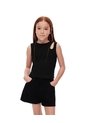 Camiseta Esqueleto Slim Rib Algodón Negra Niña Negro de Gef