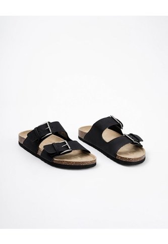 Sandalias Hebillas Negro Hombre Negro Gef