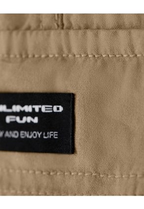 Jogger Regular Algodón Habano Niño Marron