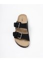Sandalias Hebillas Negro Hombre Negro de Gef