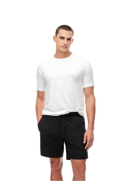 Pantaloneta Deportiva Secado Rápido Negra Hombre Negro