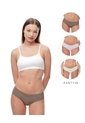 Panty Cachetero Tiro Medio Invisible X3unds Surtido Mujer Multicolor de Gef