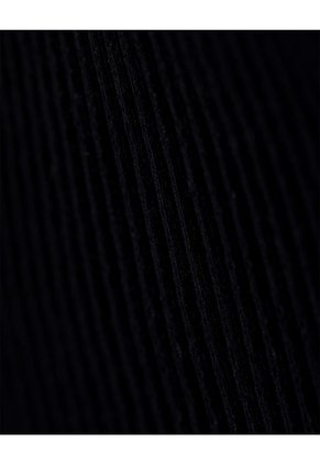 Camiseta Esqueleto Slim Rib Algodón Negra Niña Negro