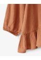 Blusa Regular Anudada Algodón Caramelo Niña Marron Claro de Gef