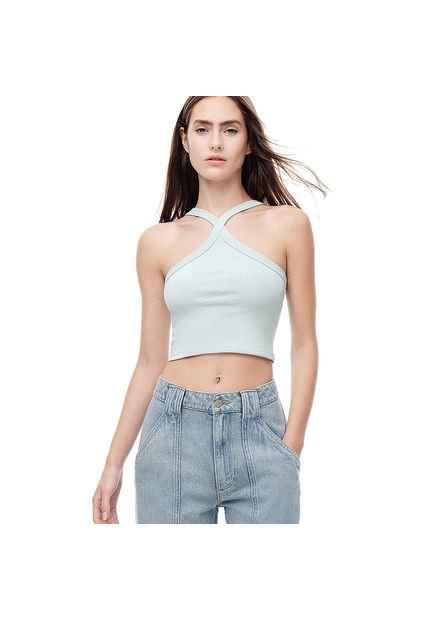 CAMISETA GEF MUJER LECHI CROP TOP Talla S
