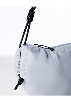 Bolso Deportivo Tipo Hobo Gris Mujer