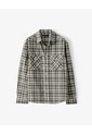 Camisa Manga Larga Regular Algodón Cuadros Hombre Verde de Gef