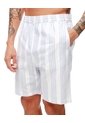 Bermuda Algodón Rayas Hombre Blanco de Gef