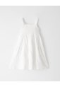Vestido Corto Capas Algodón Blanco Niña Blanco de Gef