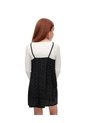 Conjunto Vestido + Camibuzo Negro Brillos Niña Negro de Gef