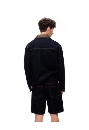 Bermuda Regular índigo Oscuro Hombre Azul