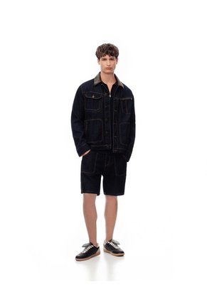 Bermuda Regular índigo Oscuro Hombre Azul