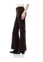 Jean Flare Tiro Alto Efecto Gamuza Café Mujer Marron de Gef